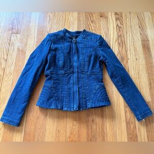 White House Black Market Dark Blue Denim Jacket
